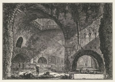 Interior of the Temple of Hercules Victor in Tivoli by Giovanni Battista Piranesi