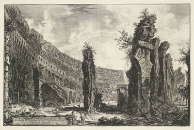 Interior of the Colosseum in Rome by Giovanni Battista Piranesi