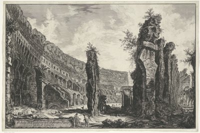 Interior of the Colosseum in Rome by Giovanni Battista Piranesi