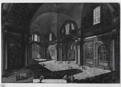 Interior of the Basilica of Santa Maria degli Angeli, Between 1765 and 1775 by Giovanni Battista Piranesi