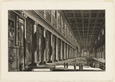 Interior View of the Basilica of S. Maria Maggiore, from Views of Rome by Giovanni Battista Piranesi