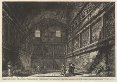 Interior View of the Ancient Temple of Bacchus, Now the Church of S. Urbano, ca. 1750 by Giovanni Battista Piranesi