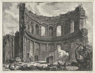Small Palace in Villa Adriana at Tivoli (series title) by Giovanni Battista Piranesi