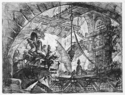 Prisoners on a Projecting Platform by Giovanni Battista Piranesi