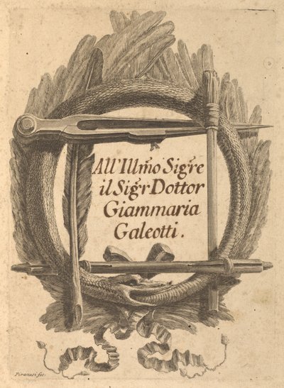 Letters of Justification Written to Milord Charlemont and His Agents in Rome by Giovanni Battista Piranesi