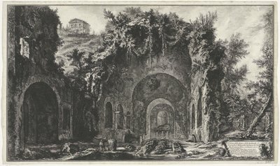 Nymphaeum of Egeria near Rome by Giovanni Battista Piranesi