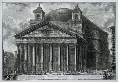 Pantheon in Rome by Giovanni Battista Piranesi