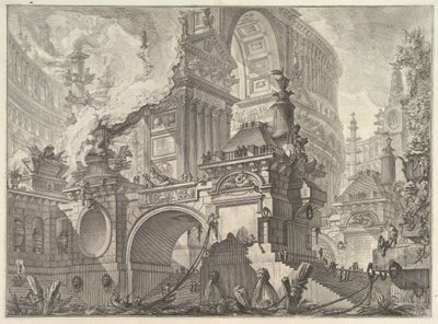 Parte di ampio magnifico Porto alluso degli antichi Romani, ca. 1749-50 by Giovanni Battista Piranesi