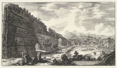 Pecile in the Villa Adriana in Tivoli by Giovanni Battista Piranesi