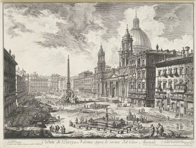 Piazza Navona in Rome by Giovanni Battista Piranesi