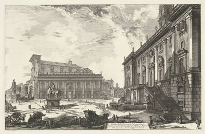 Piazza del Campidoglio in Rome by Giovanni Battista Piranesi