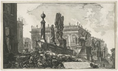 Piazza del Campidoglio Seen from the Left (Views of Rome) by Giovanni Battista Piranesi