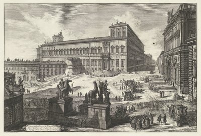 Piazza del Quirinale in Rome by Giovanni Battista Piranesi