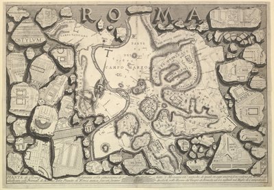 Plan of Rome, from Le Antichità Romane Roman Antiquities by Giovanni Battista Piranesi