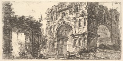 Plate 11: Temple of Janus from the Series Antichita Romana by Giovanni Battista Piranesi