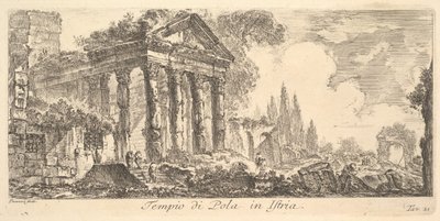 Plate 21: Temple of Pola in Istria, ca. 1748 by Giovanni Battista Piranesi
