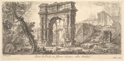Plate 24: Arch of Pola in Istria near the Gate by Giovanni Battista Piranesi