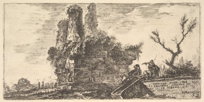 Plate 27: Tomb of the Three Curiatii Brothers in Albano, ca. 1748 by Giovanni Battista Piranesi