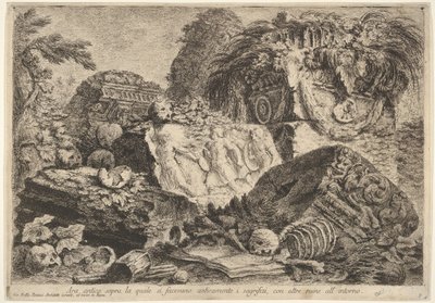 Plate 7: Ancient Altar on Which Sacrifices Were Performed in Antiquity, 1743 by Giovanni Battista Piranesi