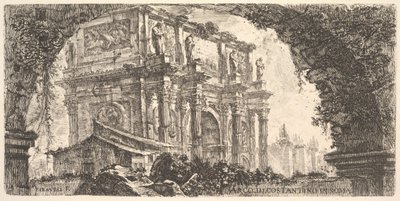 Plate 9: Arch of Constantine in Rome by Giovanni Battista Piranesi