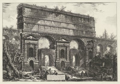 Porta Maggiore in Rome, Views of Rome (series title) by Giovanni Battista Piranesi