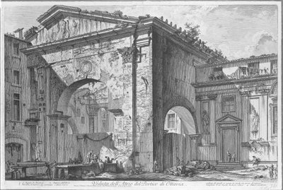 Portico of Octavia in Rome (Views of Rome) by Giovanni Battista Piranesi