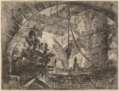 Prisoners on a Projecting Platform by Giovanni Battista Piranesi