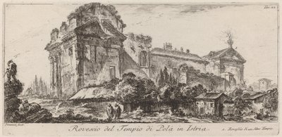 Reverse of the Temple of Pola in Istria by Giovanni Battista Piranesi
