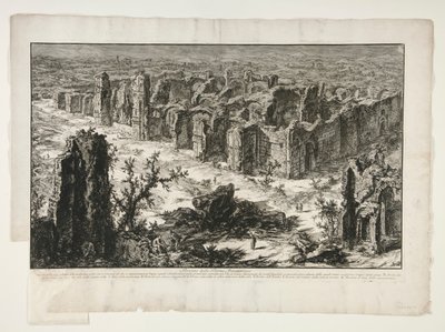 Ruins of the Antonine Baths, from Views of Rome by Giovanni Battista Piranesi