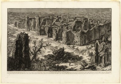 Ruins of the Antonine Baths, from Views of Rome by Giovanni Battista Piranesi