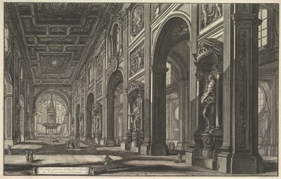 S. Giovanni in Laterano. Interior, ca. 1768 by Giovanni Battista Piranesi