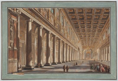 S. Maria Maggiore, Interior, Rome by Giovanni Battista Piranesi