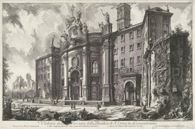 Santa Croce in Gerusalemme in Rome (Views of Rome) by Giovanni Battista Piranesi