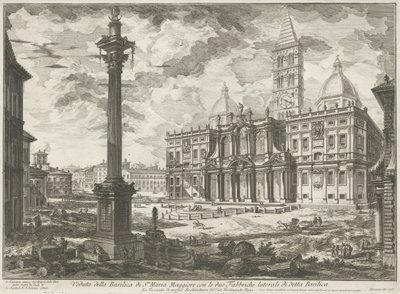 Santa Maria Maggiore in Rome (series title: Views of Rome) by Giovanni Battista Piranesi