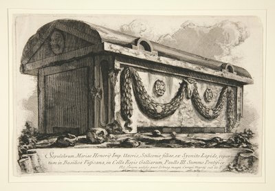 Tomb of Maria, Wife of Emperor Honorius by Giovanni Battista Piranesi