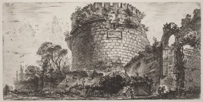 Tomb of Metella Known as Capo di Bove by Giovanni Battista Piranesi