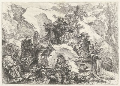 Skeletons and Sculptures Capricci decorativi (former series title) Grotteschi (series title) by Giovanni Battista Piranesi