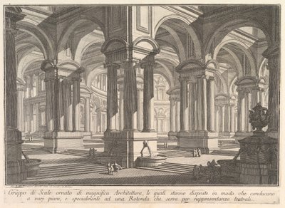 Stairways Adorned by Magnificent Architecture by Giovanni Battista Piranesi