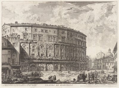 The Theater of Marcellus. This Building was Built by Augustus, and Dedicated to His Nephew Marcellus, from Views of Rome by Giovanni Battista Piranesi