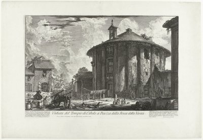 Temple of Hercules Invictus in Rome (Views of Rome series) by Giovanni Battista Piranesi