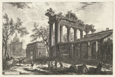 Temple of Saturn in Rome (Views of Rome) by Giovanni Battista Piranesi