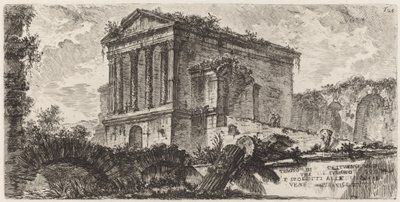 Temple of Clitumnus between Foligno and Spoleto by Giovanni Battista Piranesi