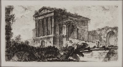 Temple of Clitumnus between Fulgino and Spoleto by Giovanni Battista Piranesi