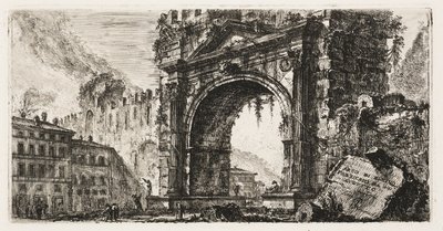 The Arch at Rimini built by Augustus, plate 17 from Some Views of Triumphal Arches and other monuments by Giovanni Battista Piranesi