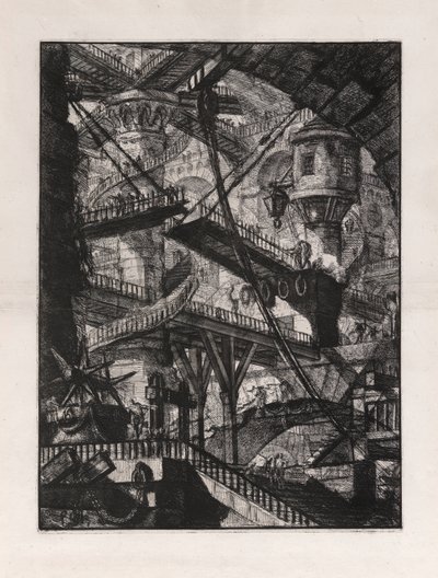 The Drawbridge, plate 7 from Carceri by Giovanni Battista Piranesi
