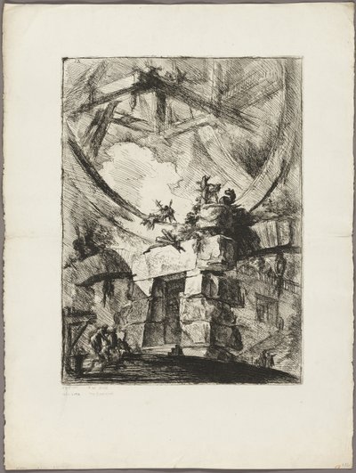 The Giant Wheel, plate 9 from Imaginary Prisons by Giovanni Battista Piranesi