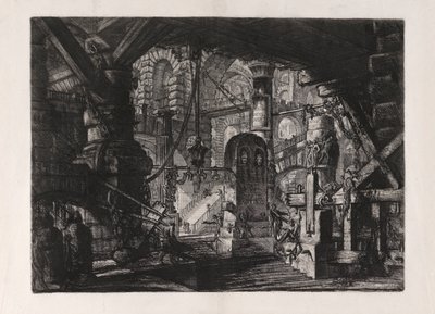 The Pier with Chains, plate 16 from Carceri by Giovanni Battista Piranesi