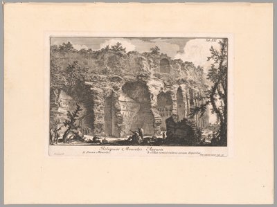 The Remains of the Mausoleum of Augustus, plate XXI from The Campus Martius of Ancient Rome by Giovanni Battista Piranesi
