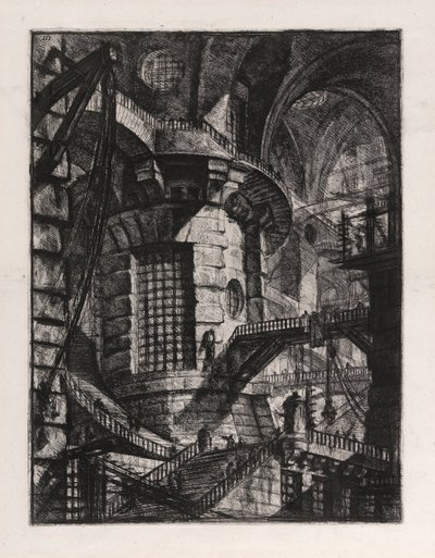 The Round Tower, Plate 3 from Carceri by Giovanni Battista Piranesi