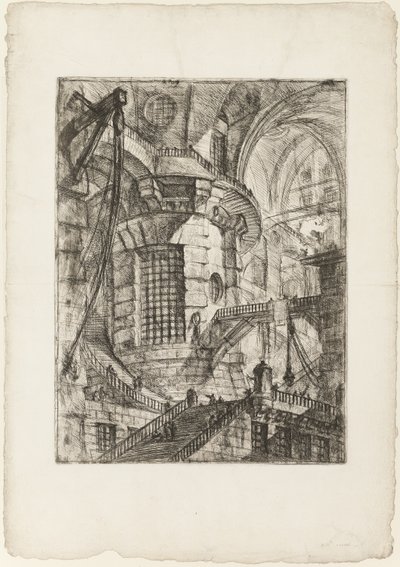 The Round Tower, Plate 3 from Imaginary Prisons by Giovanni Battista Piranesi